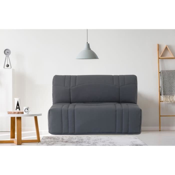 Divano letto BZ - Grigio antracite - 100% cotone - DREAM