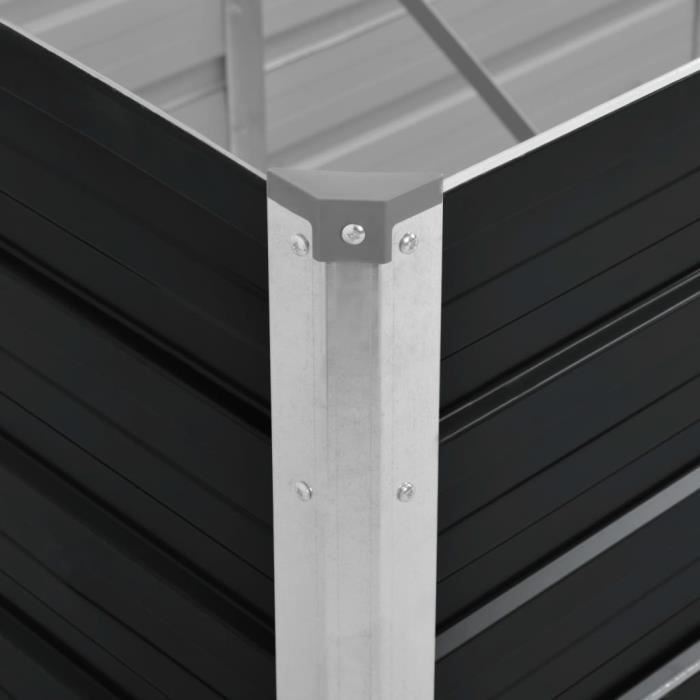 Maceta para jardín exterior - Huerto elevado - Antracita 100x40x45