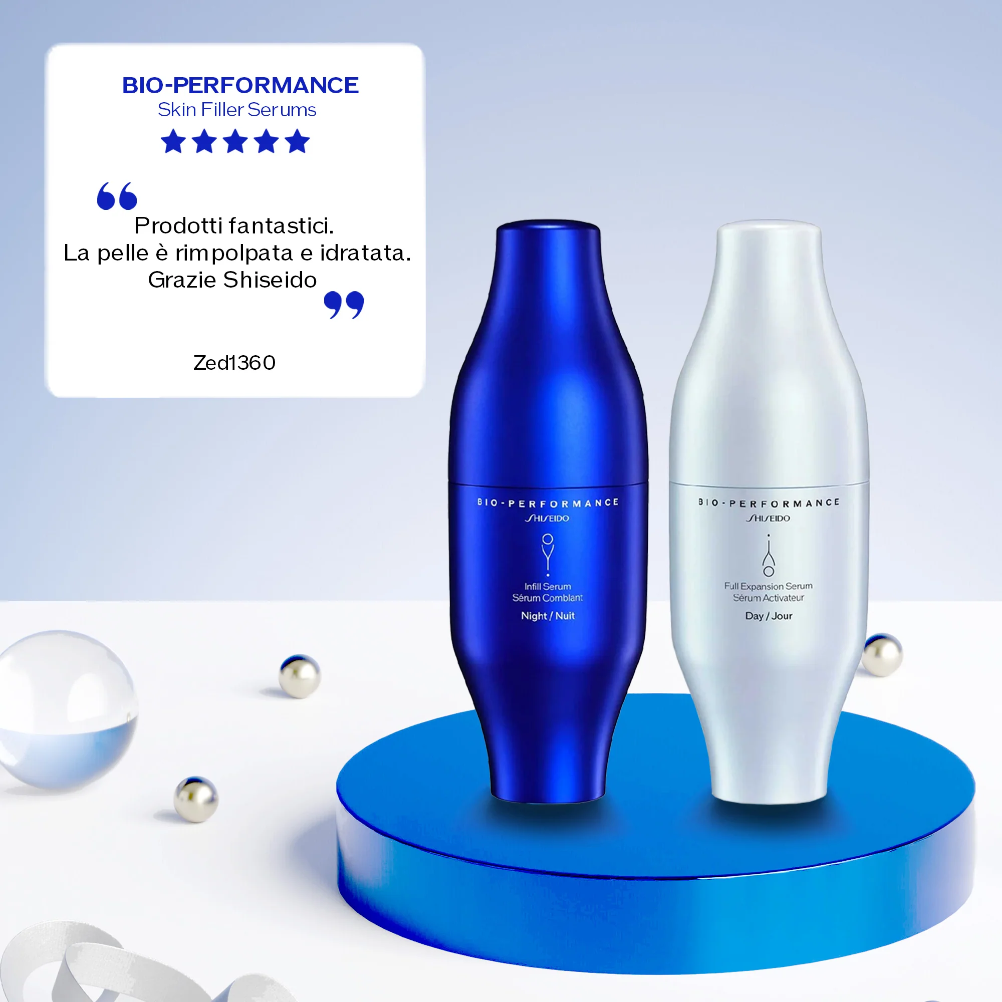 Bio-Performance Bop Skin Filler Deluxe Holiday Kit - Cofanetto Lifting, Crema viso giorno lifting
