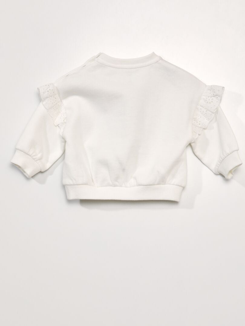 Sudadera polar 'Winnie' - BLANCA