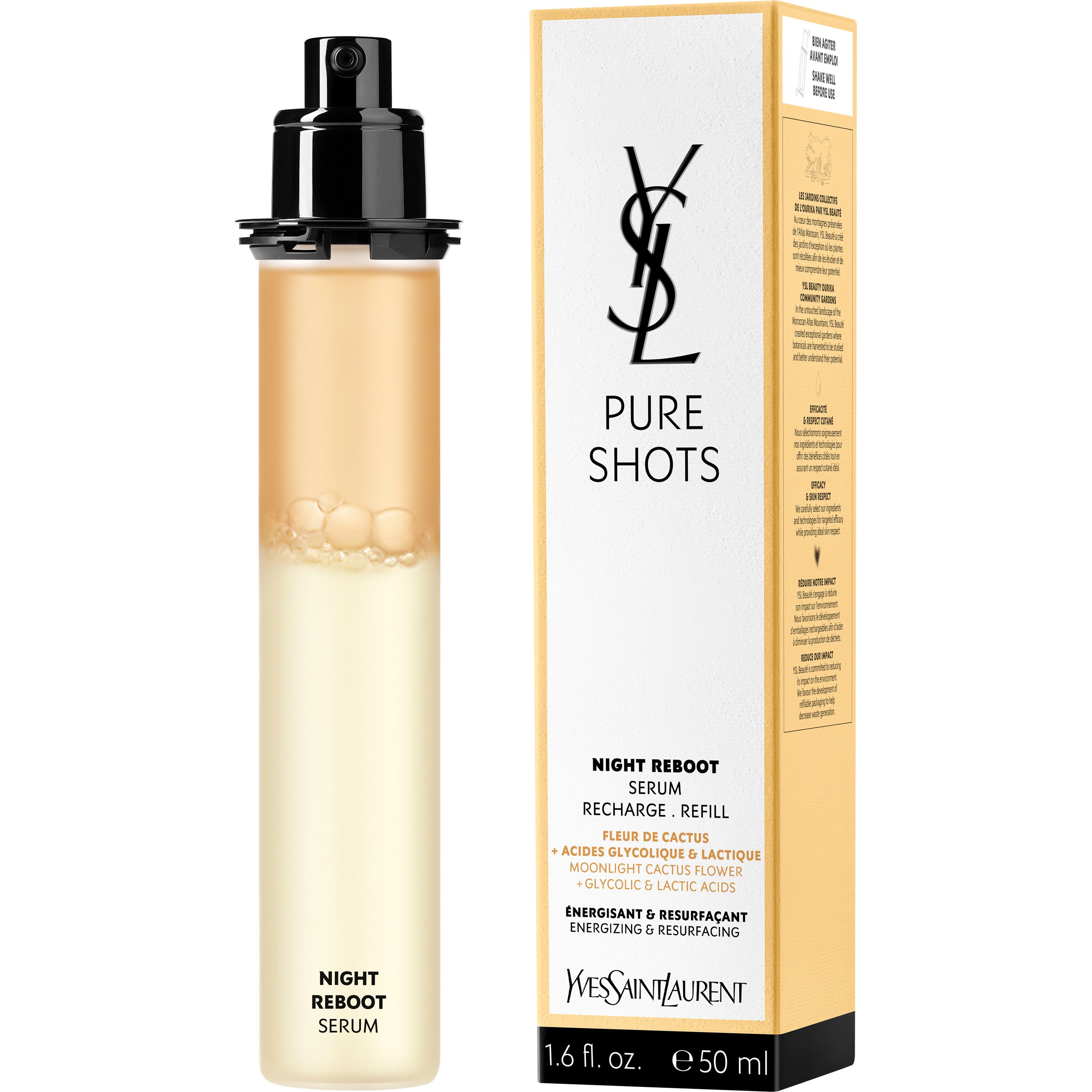 Pure Shots Night Reboot regenerirajući dvofazni serum Luksuzni serum protiv bora i starenja