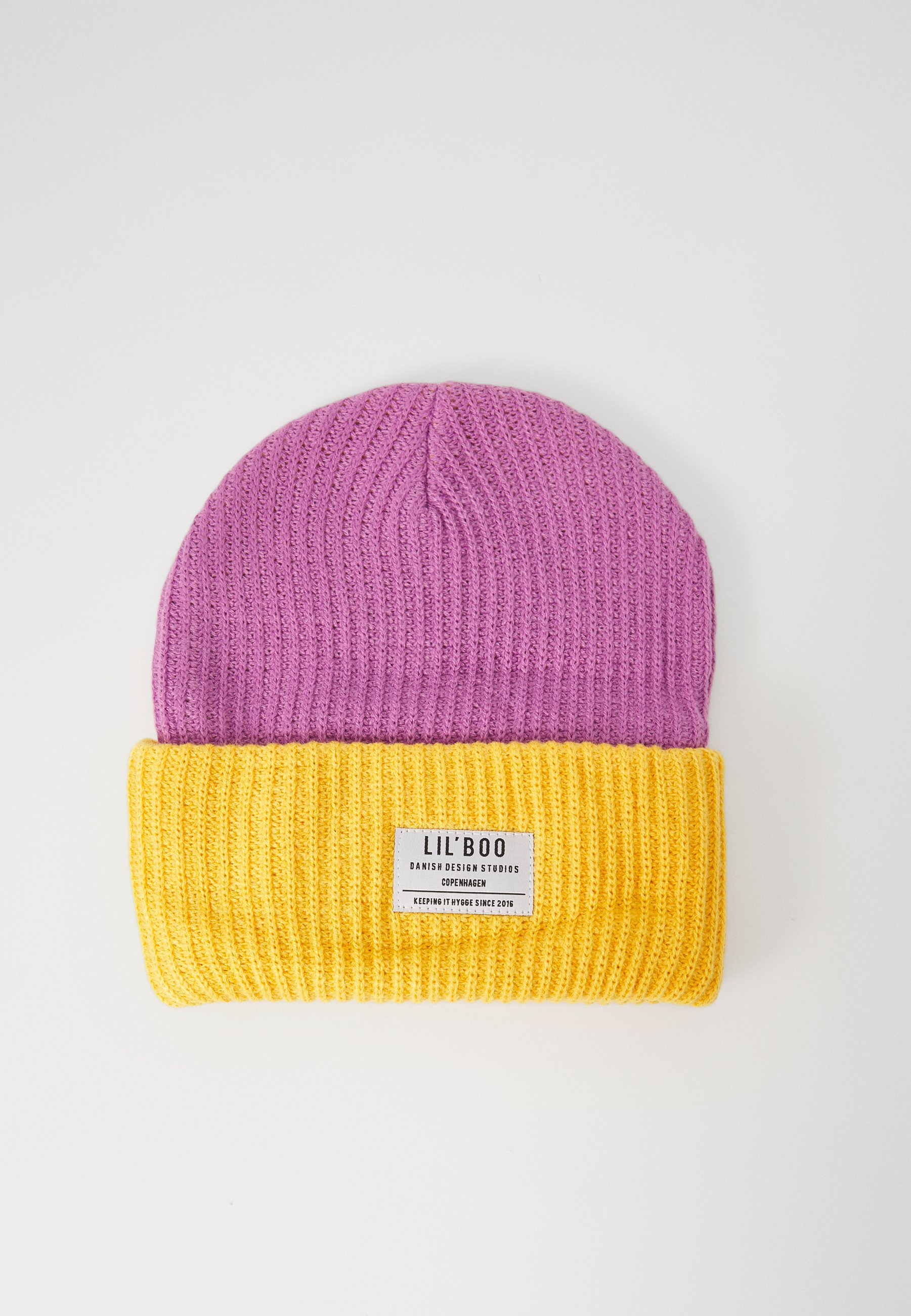 Lil'Boo BLOCK HYGGE MUTS UNISEX - Muts - paars/geel