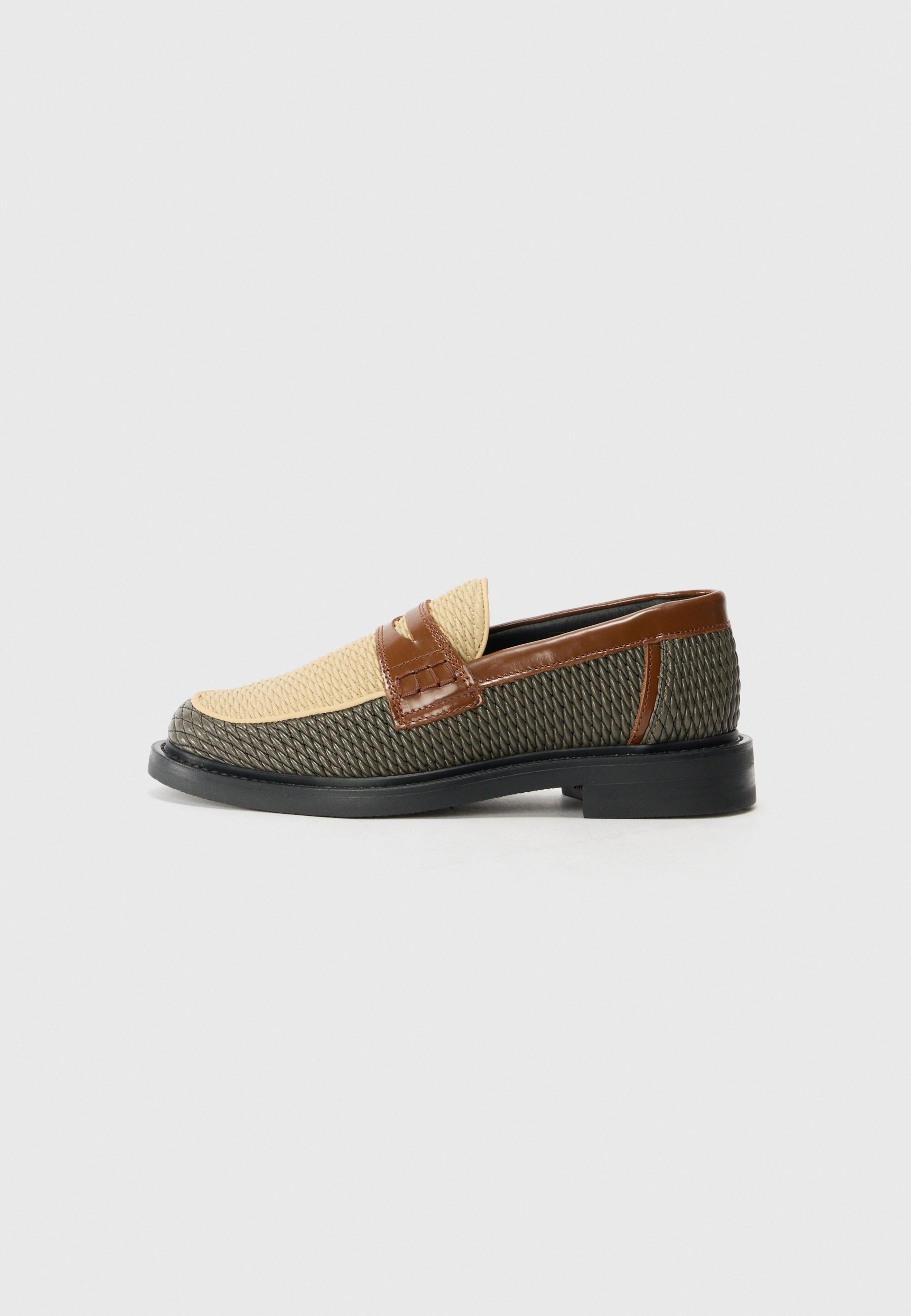 Filling Pieces LOAFER REED - Slimme instappers - beige/groen