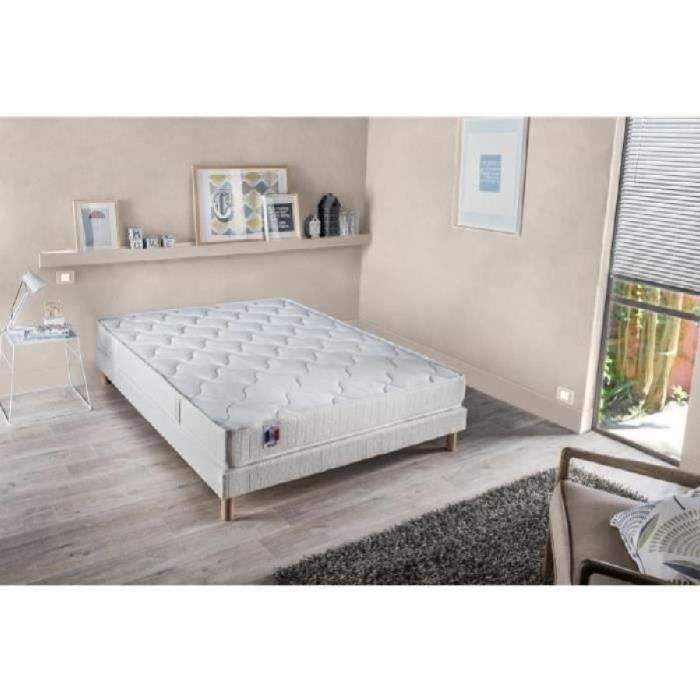 Ensemble matelas + sommier 140 x 190 - Latex - Equilibré - CONFORT DESIGN