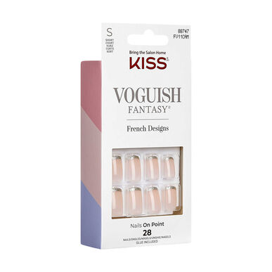 Kiss Voguish Short Squoval Bisous False Nails 1 un 1 un
