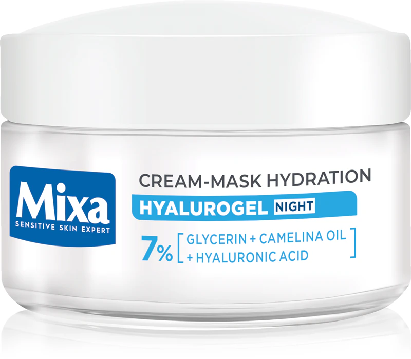 Misture o creme Allantoin Restore Hyalurogel à noite.