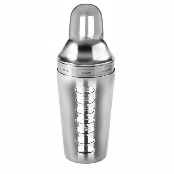 Shaker do koktajli drinków napojów 600ml z obracanymi przepisami KINGHOFF