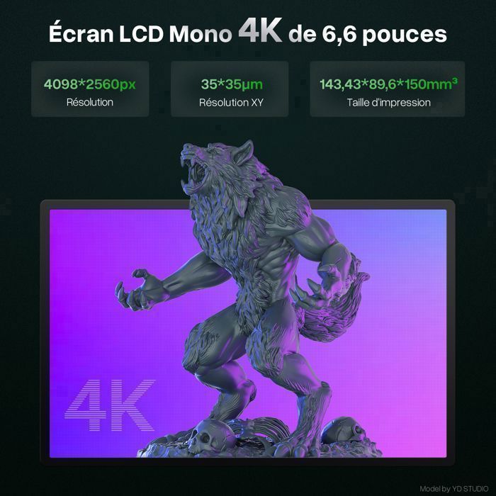 3D Printer, ELEGOO, Mars 5 4K Screen 3D Printing MSLA Smart Resin Fast at 70mm/h Large Print Size