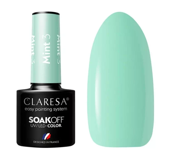 Claresa hybrydowy lakier do paznokci Mint 3 5 g