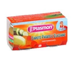 PLASMON Cenouras, batatas e abobrinhas homogeneizadas Plasmon 2 x 80 g alimento infantil
