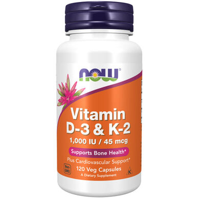 Now Doplnok stravy Kapsule Vitamín D3 K2 120 kapsúl 120 kapsúl