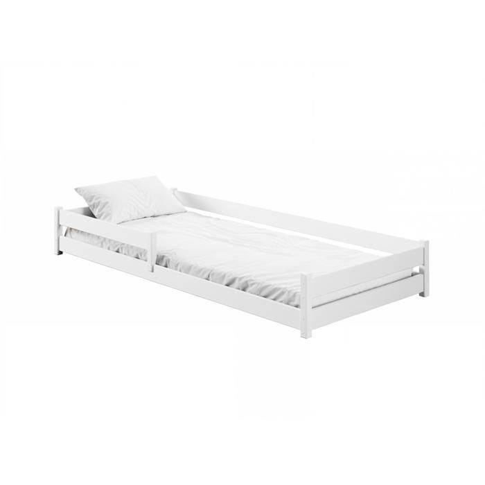 ALICE Children's Bed 80x160 White - white. Delivered with slatted bed bases.