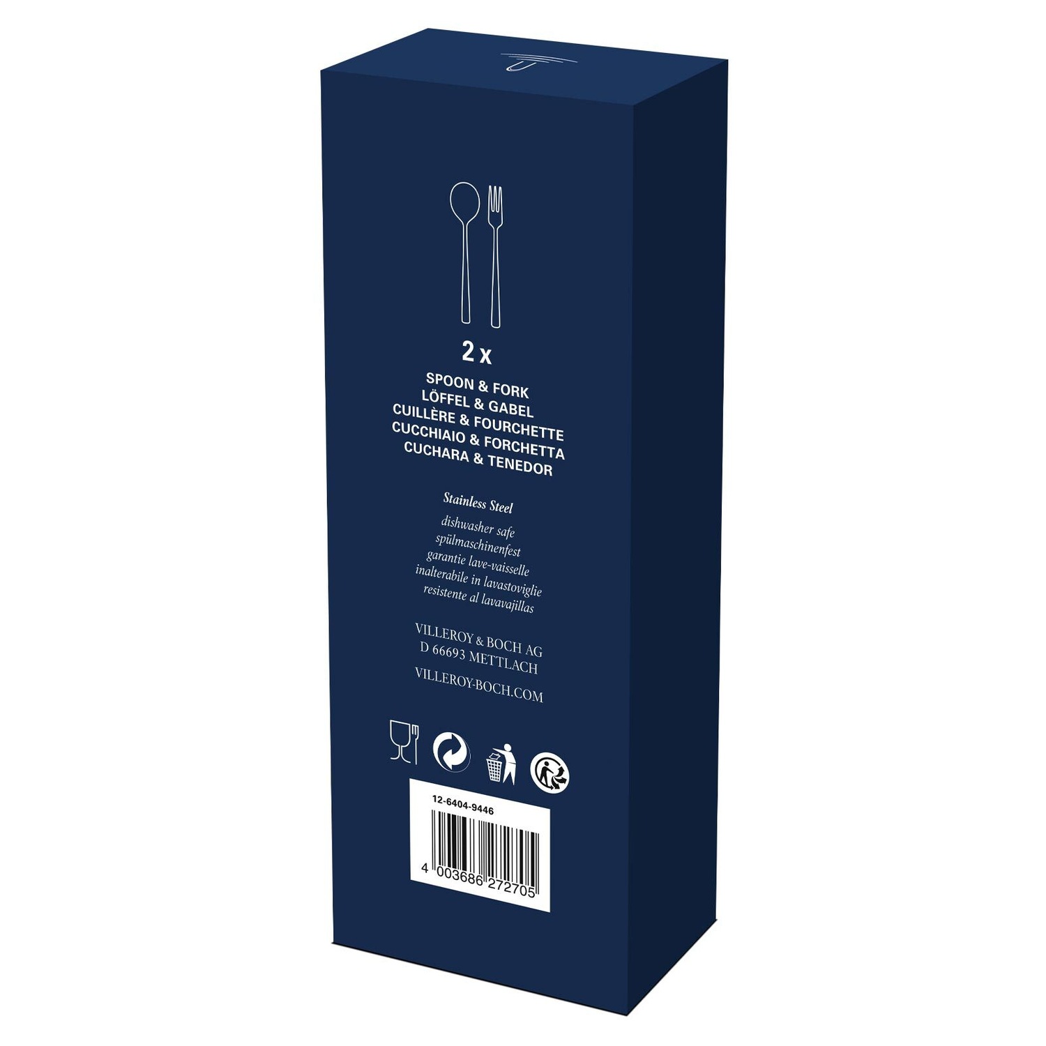 Ensemble de couverts à spaghetti Villeroy & Boch, 4 pièces (2 cuillères et 2 fourchettes), Offre du jour – 1 pièce