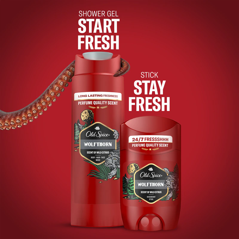Kit de presente Old Spice Wolfthorn Gamer para homens