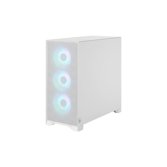 PC-kabinett - FRACTAL DESIGN - FD-C-POA2A-04 - Pop 2 Air TG RGB - ATX-formfaktor - 3 vifter med profilerte blader - hvit
