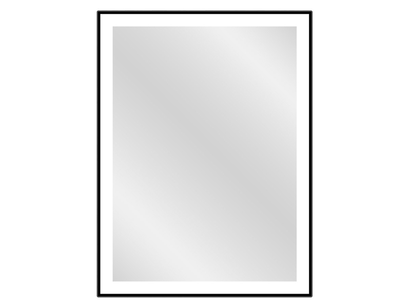Lustro ścienne Logan Black LED 60x80 cm czarne