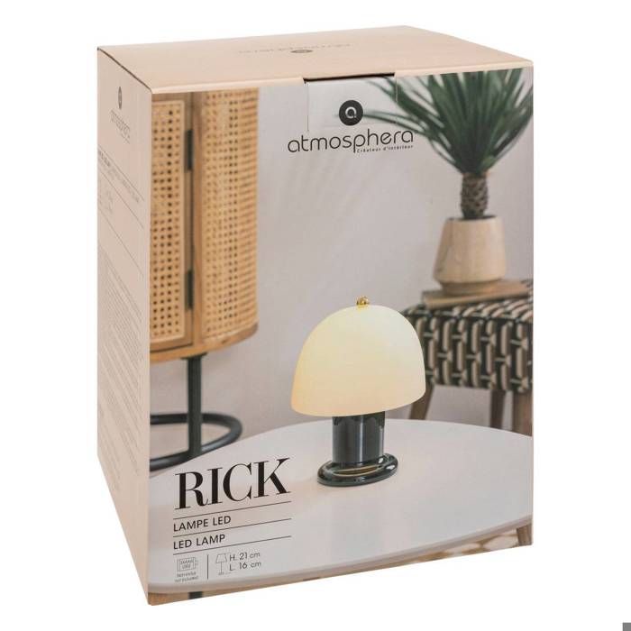 Lampe à poser LED Rick noir H21cm - Atmosphera Créateur d'intérieur