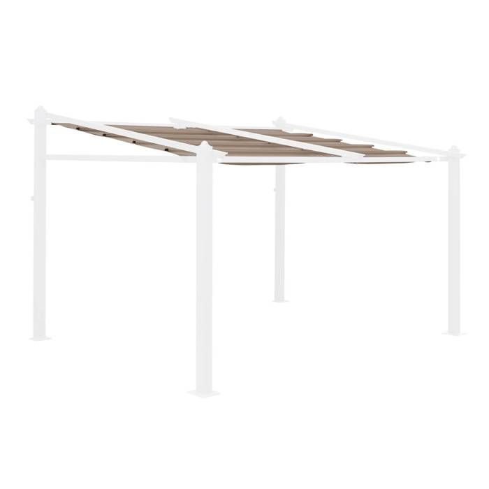 Cobertura bege para gazebo Murum de 3x4m - cobertura de pérgola de substituição.