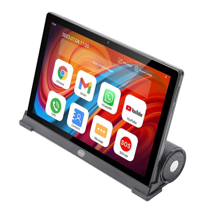 Tablet Lipa F50 para Idosos - Celular para Idosos - Celular 4G para Idosos - Com Base de Carregamento - 10,1 polegadas