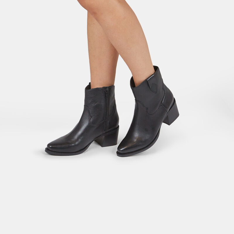 Damskie skórzane kowbojskie buty