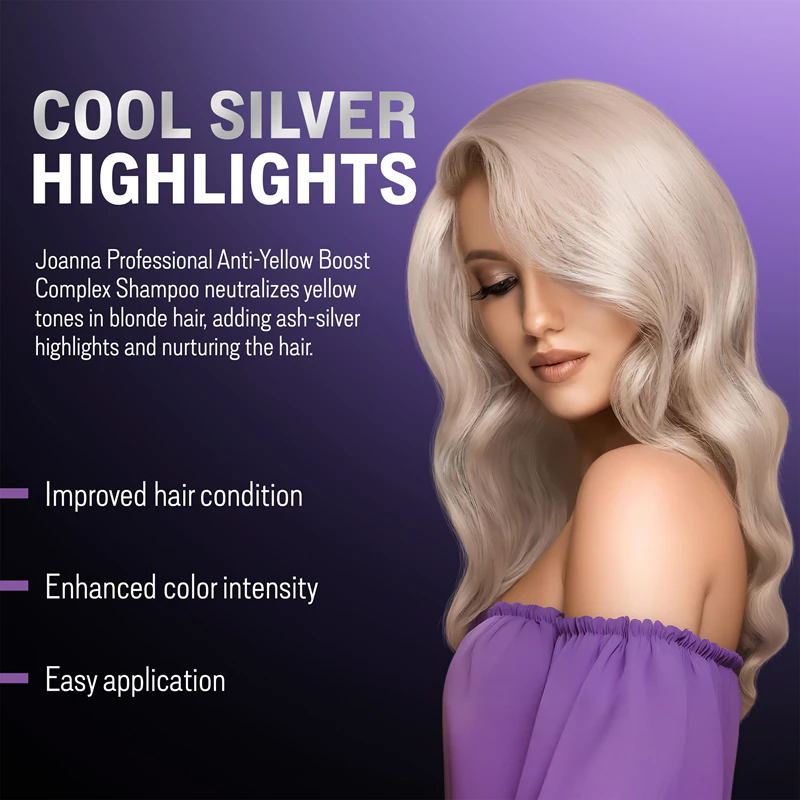 Shampoo revitalizante Joanna Professional Color Boost Complex para cabelos loiros e grisalhos