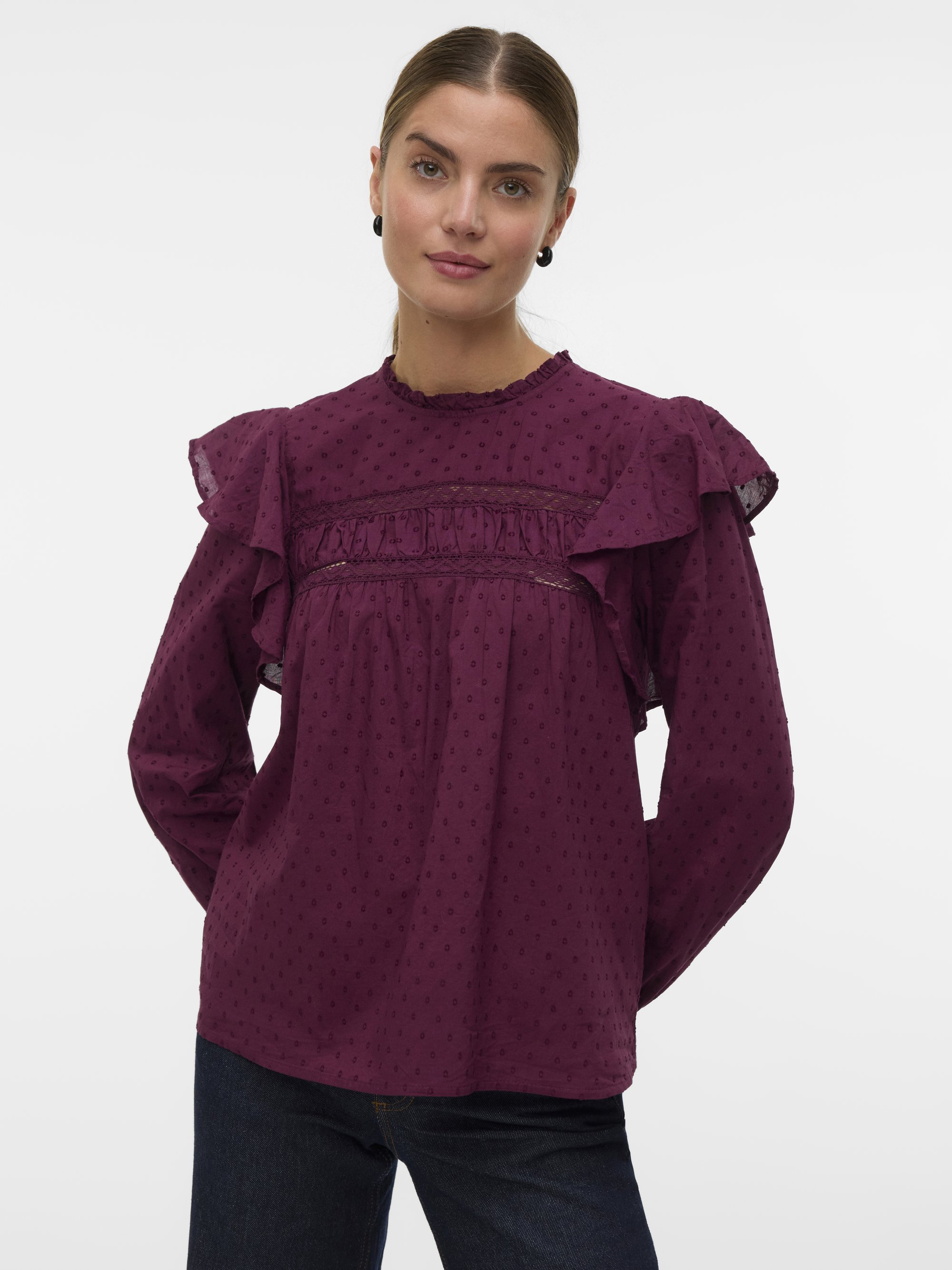 Vero Moda VMTRINE - Blouse - winetasting