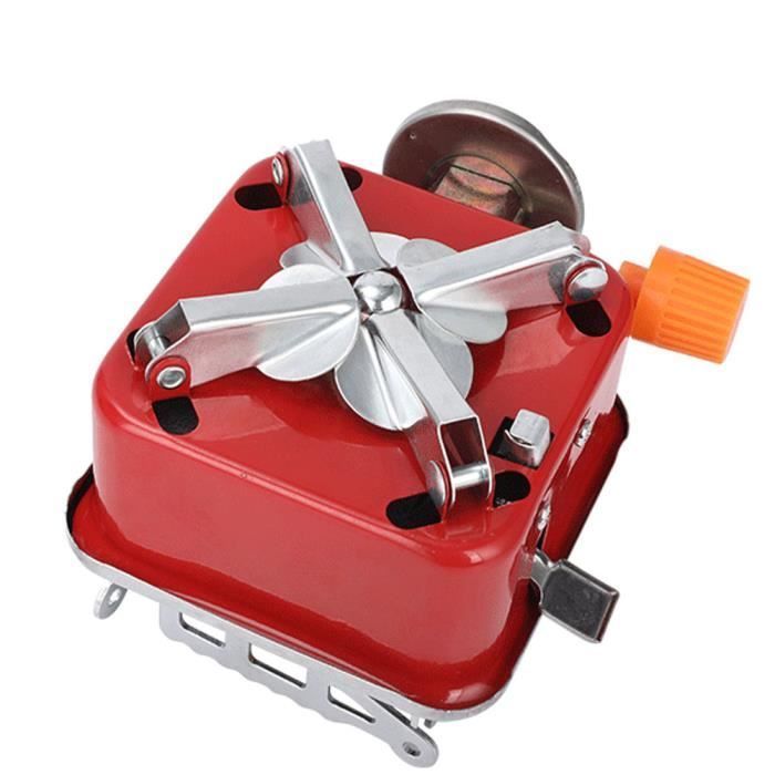 Fogão a gás portátil dobrável para camping, ideal para espaços pequenos. Perfeito para cozinhar ao ar livre.