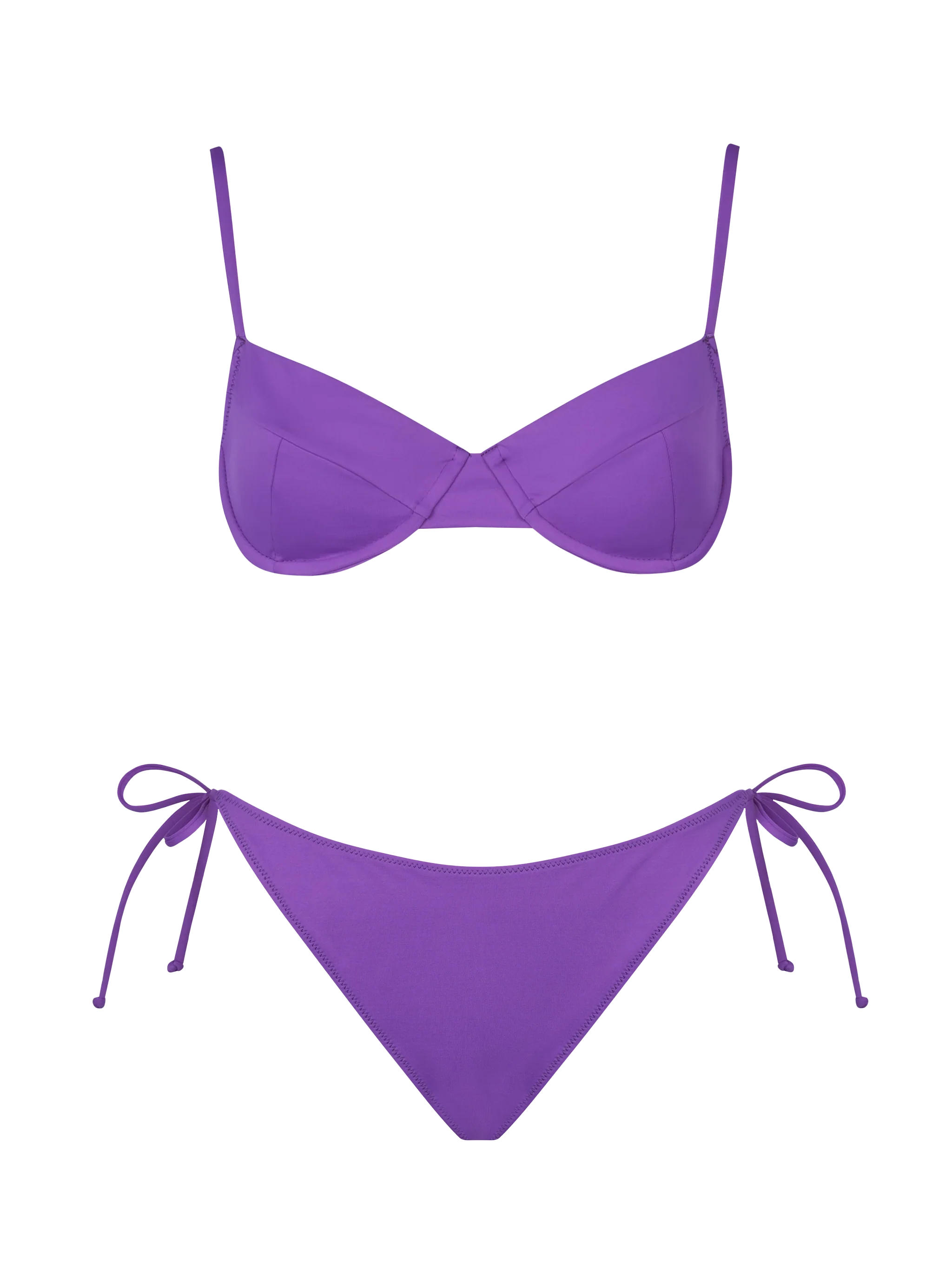Paarse bralette bikini voor dames