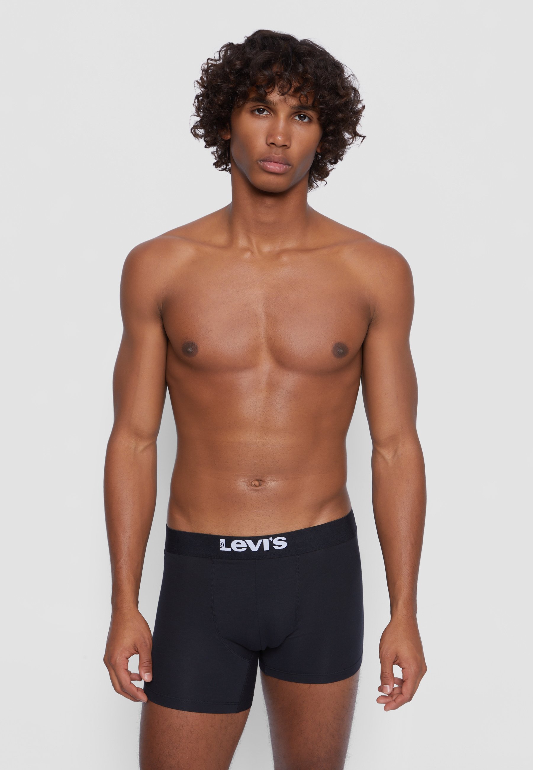 Levi's® MEN SOLID BASIC BOXER BRIEF 4 PACK - Trunks - black/grey melange