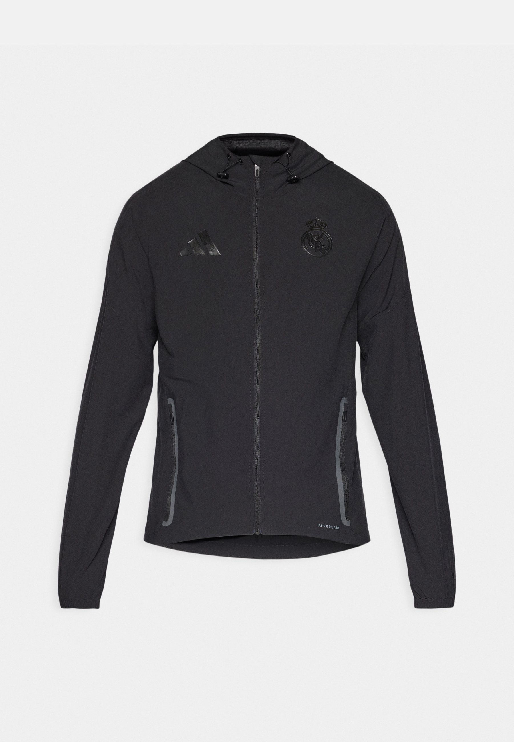 adidas Performance REAL MADRID TIRO25 COMPETITION VIS TECH REISJACKET - Clubkleding - zwart