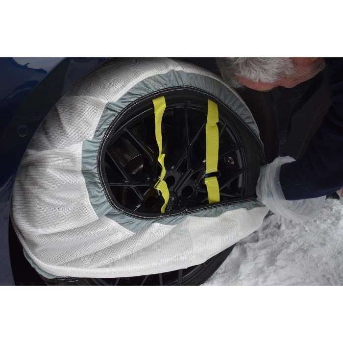 Chaussettes neige TRAZIONE+ T04 pour 195/70 R15, 195/65 R16, 215/60 R16, 205/50 R17, 205/55 R17, 215/55 R17, 225/50 R17, 225/40 R18