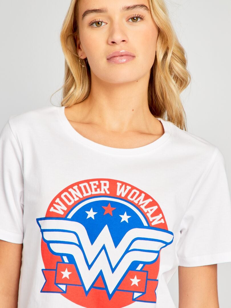 'Wonder Woman' pyjama met print - 2-delig - ROOD
