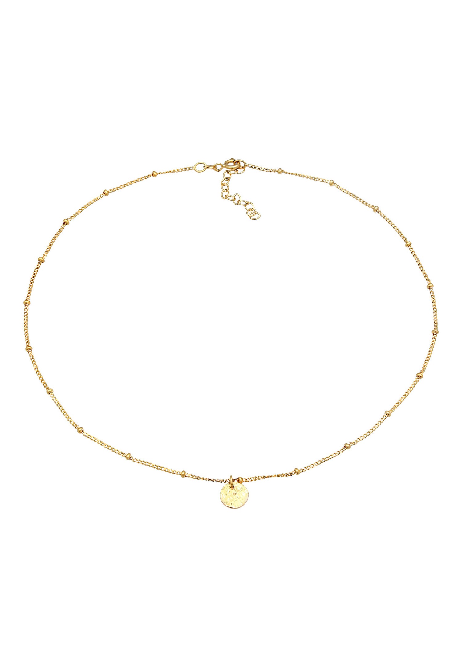 Elli Choker Femmes Ball Chain Platelets Filigree Trend en argent sterling 925