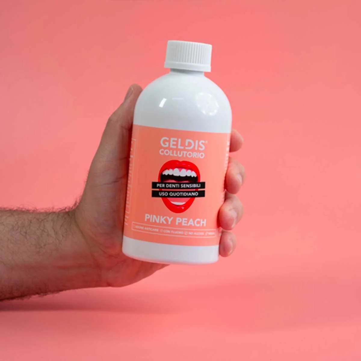 GELDIS Geldis Mondspoeling Roze Perzik
