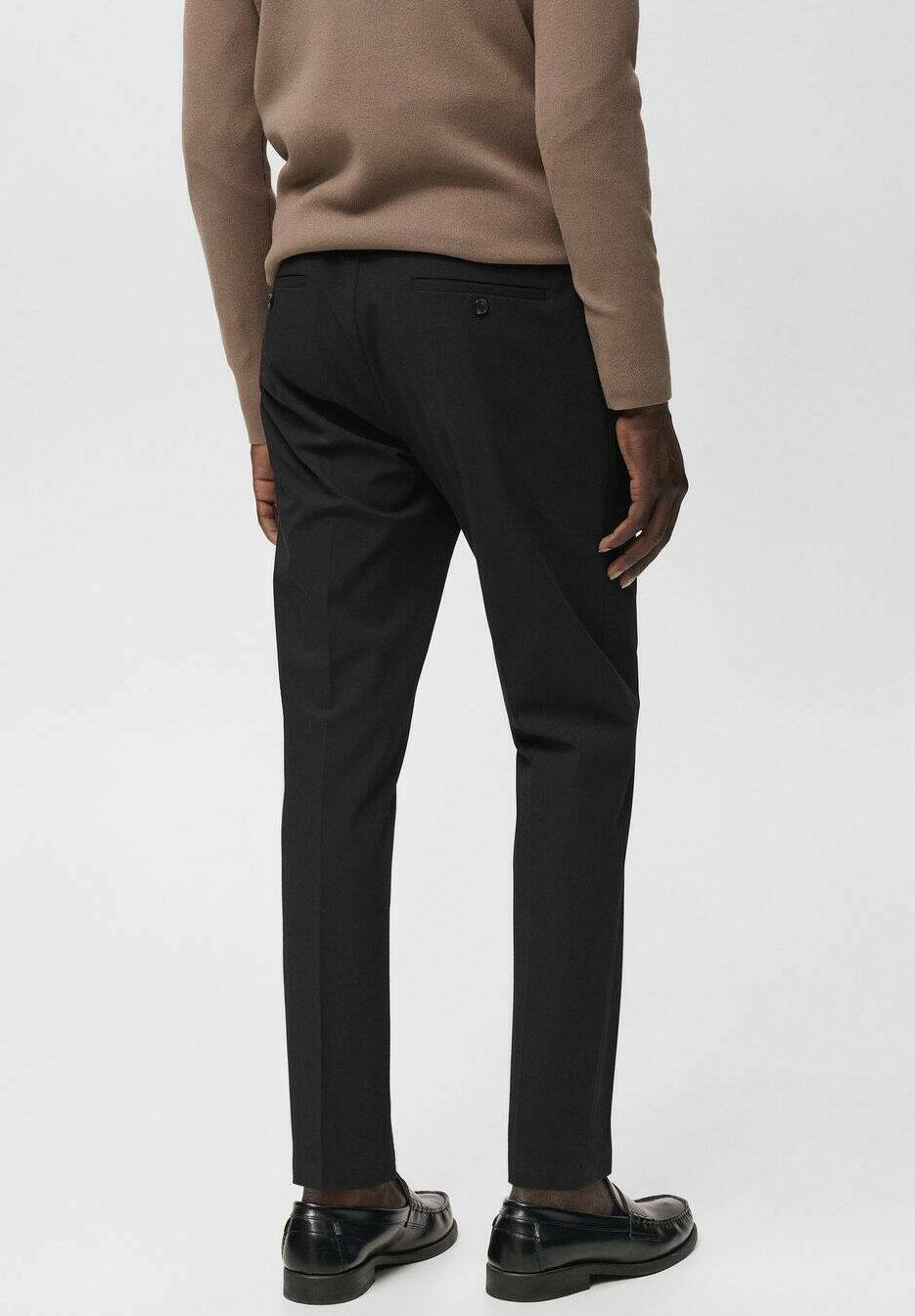Mango STRETCH - Chino's - zwart