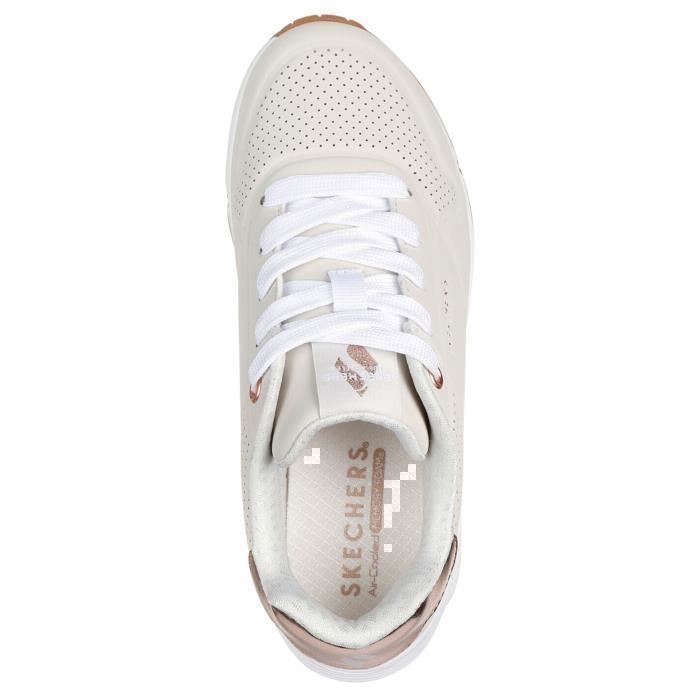 Scarpe Skechers Uno Gen1 Shimmer Away per ragazze, beige 310545L-NAT