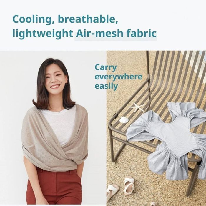 Écharpe porte-bébé universelle réglable 1 pièce en maille respirante - Marron M