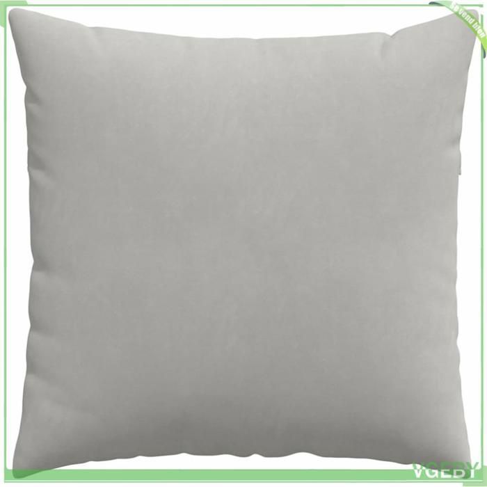 Cojines para sofá ABI, 2 unidades, gris claro, 60 x 60 cm, tela, 7291712241116