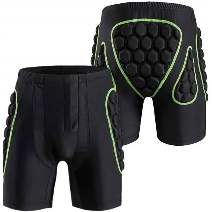 Pantalones cortos interiores acolchados, ligeros y transpirables para hombre, ideales para esquí, patinaje, snowboard, ciclismo, ciclismo de montaña, motociclismo y rugby.
