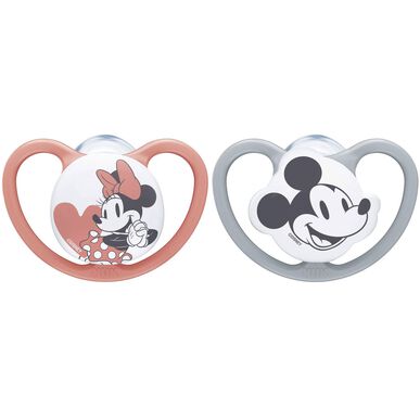 Nuk Chuchas Space Mickey Girl 0-6m      2 un 2 un