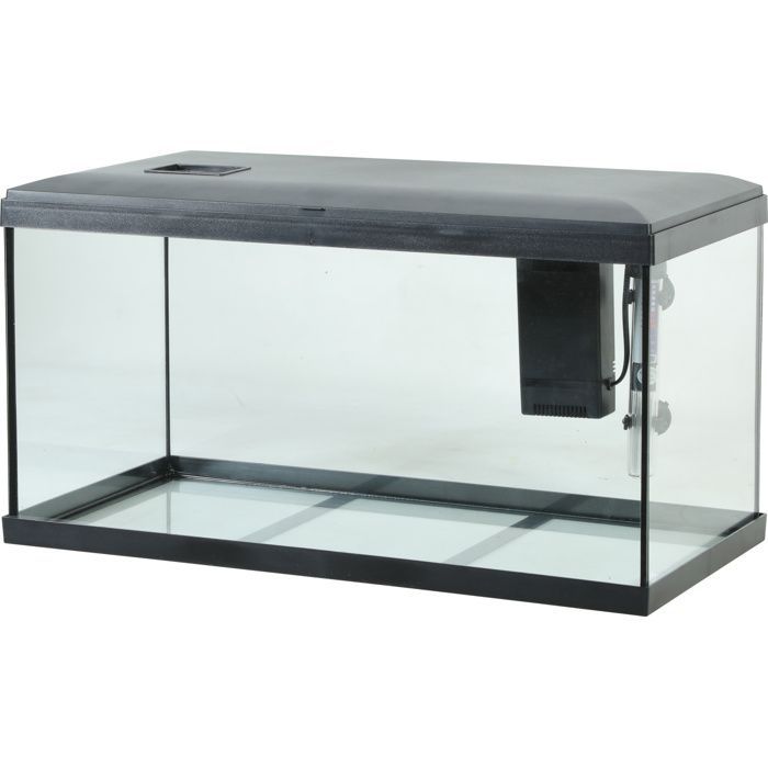 Acuario Zolux Initio de 60 cm, color negro.