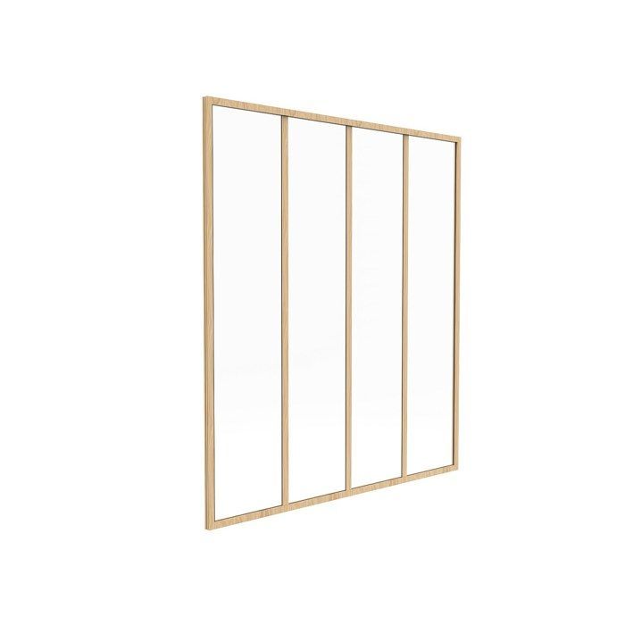 Techo de cristal de aluminio con recubrimiento en polvo, estilo taller - 120x130 cm - Luz natural - BAYVIEW