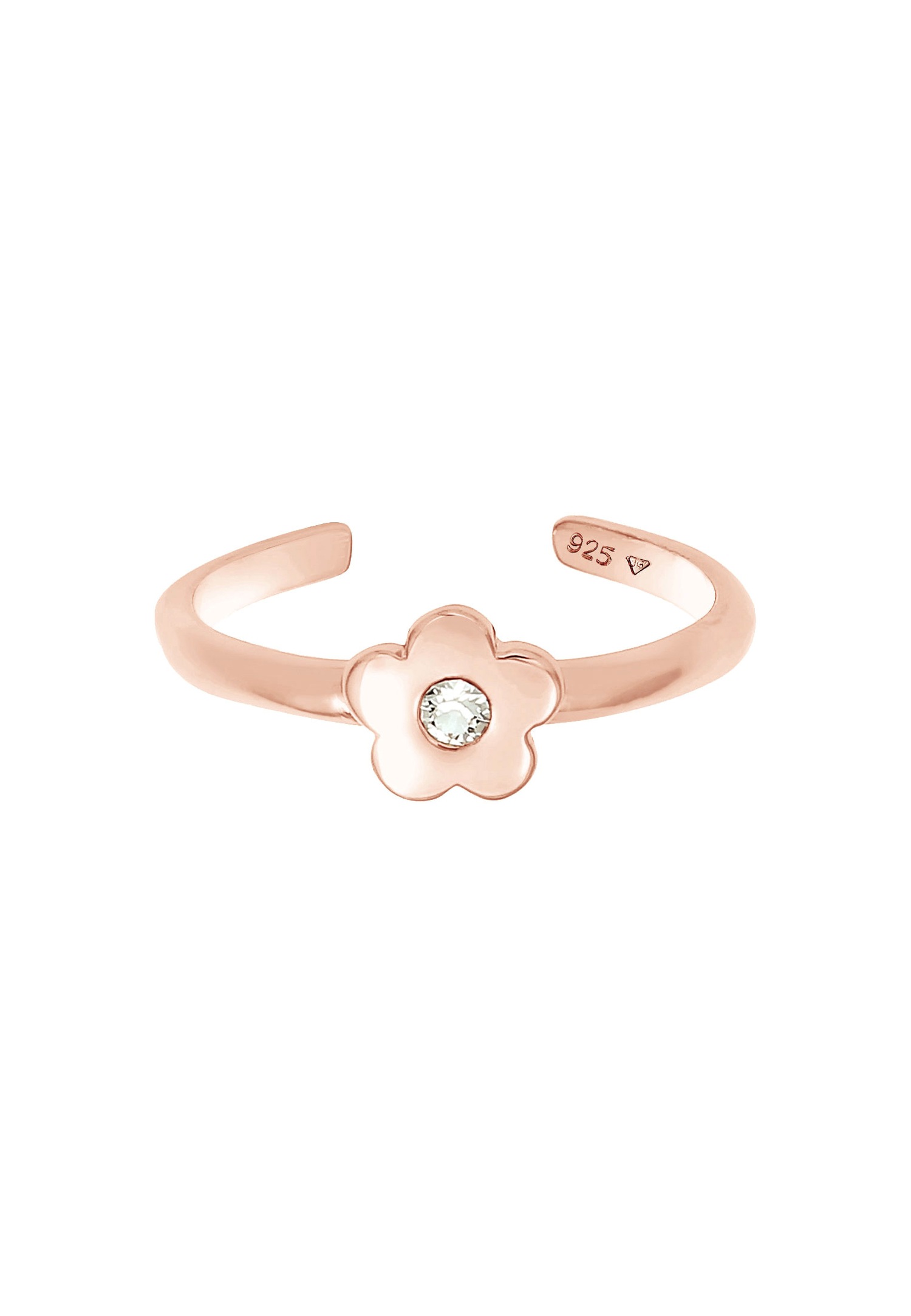 Elli Enfant Motif de Fleurs Jouant avec des Cristaux en Argent Sterling 925