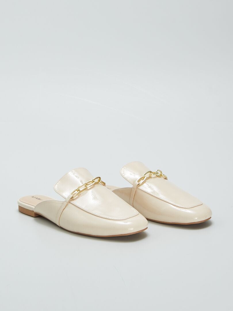 Mules Mocassim - BEGE