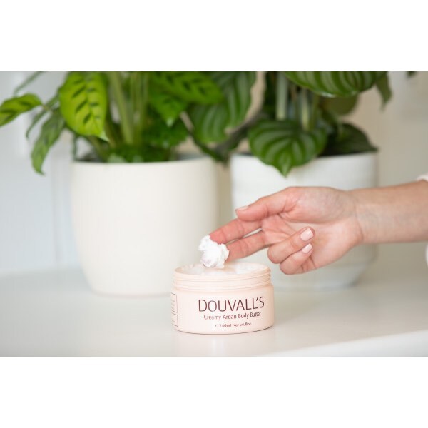 Douvall's økologisk argan kroppssmør lavendel og sitron 240 ml
