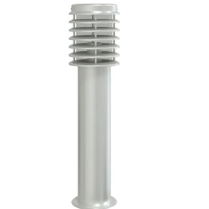 Lámparas de pie y de salida para exteriores vidaXL, 3 piezas, acero inoxidable plateado, iluminación de suelo para exteriores, iluminación de suelo 4006374