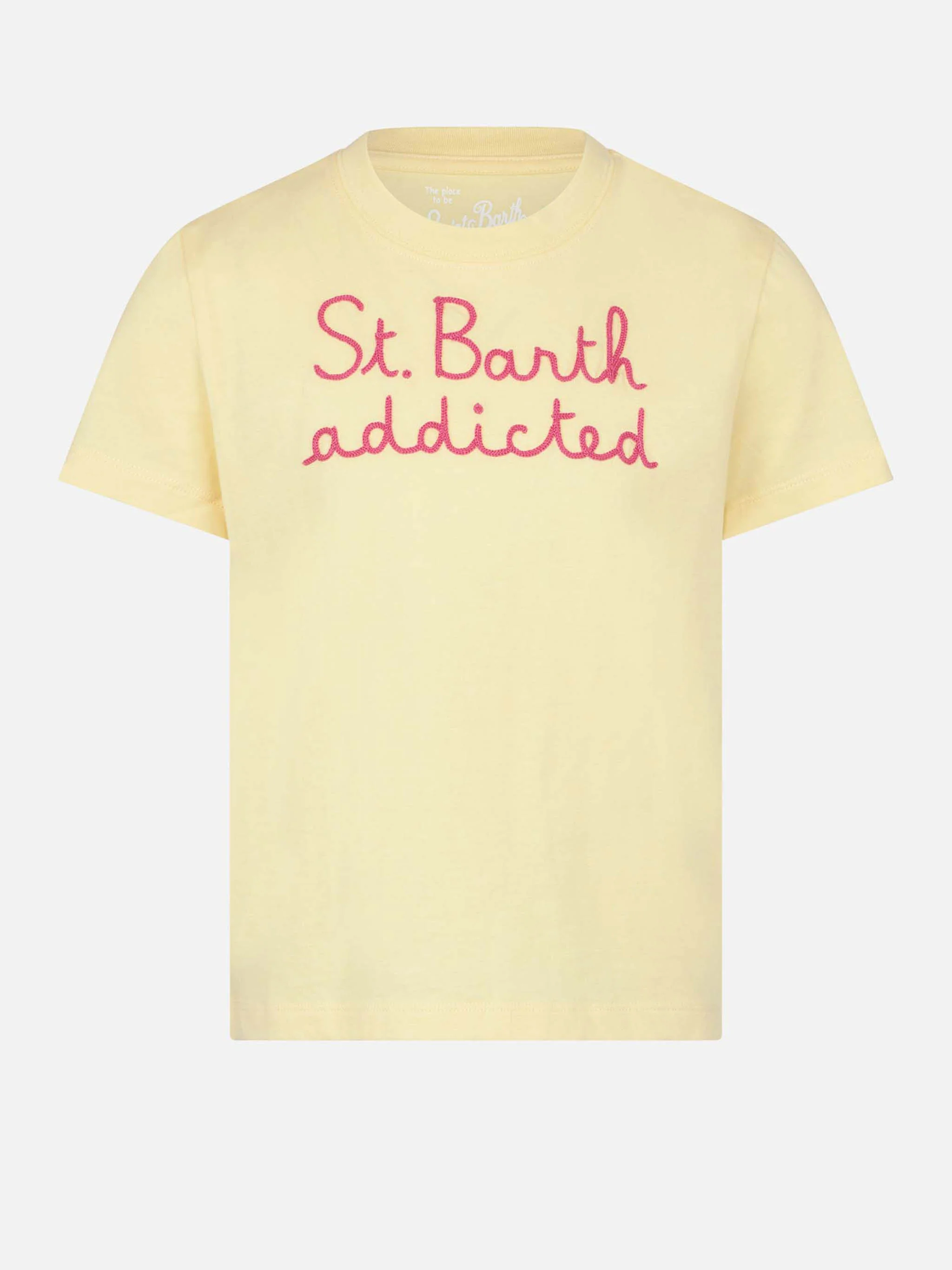 Geborduurd T-shirt voor verslaafde meisjes van St. Barth