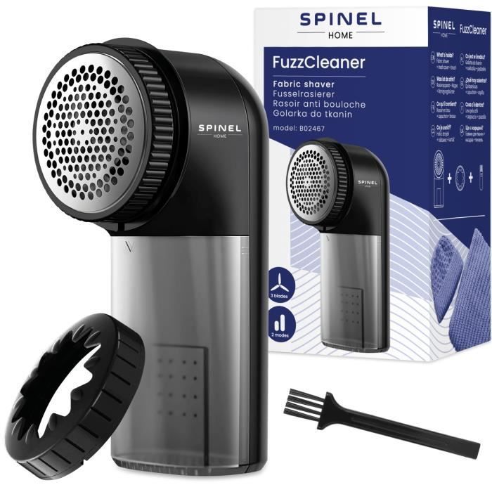 Rasoir anti bouloches - Spinel Home - FuzzCleaner - 2 modes - Tête inox - Hauteur réglable