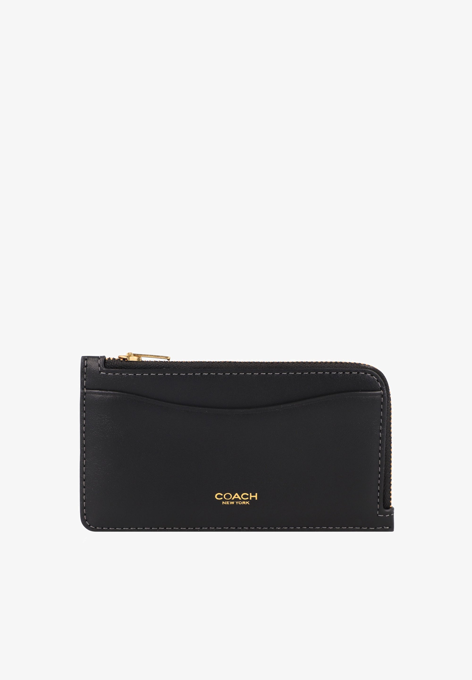 Étui à cartes zippé COACH NEW YORK - Portefeuille - Noir