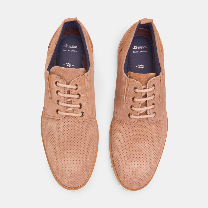 BATA Męskie zamszowe buty sznurowane